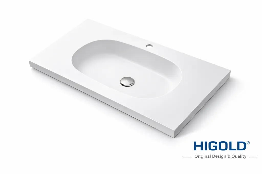 HIGOLD PureStone 800mm Artificial Stone Bathroom Basin