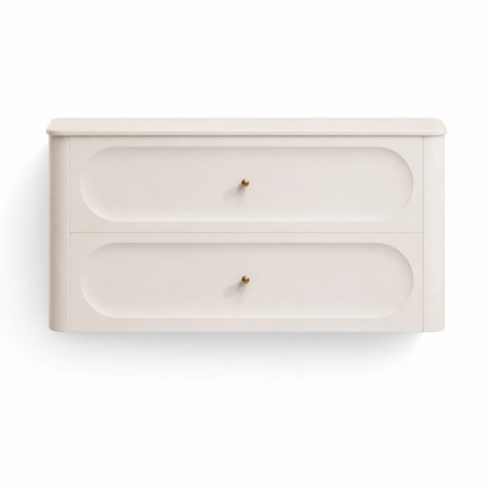 [HG-823651-1000101] Higold BB7 Wall Hung Vanity Cabinet – 990mm – Natural White – Double Drawer