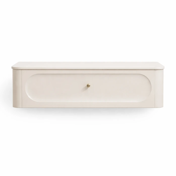 [HG-823651B-12003  / 823651B-1200102] Higold BB7 Wall Hung Vanity Cabinet – 1190mm – Natural White – Single Drawer