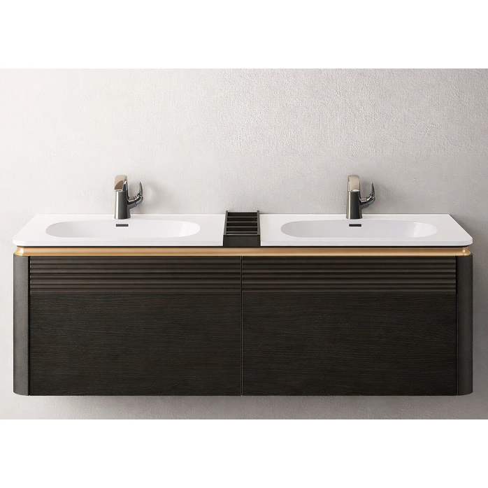 [HG-823650-1800102] Higold BB6 Wall Hung Vanity Cabinet – 1790mm – Smoky Walnut – Twin Drawer