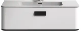 990mm BB1 Wall Hung Plywood Vanity Cabinet - Grey