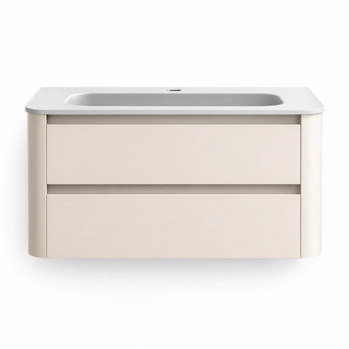 [HG-823621-1000101] Higold AB2 Wall Hung Vanity Cabinet – 990mm – Natural White – Double Drawer