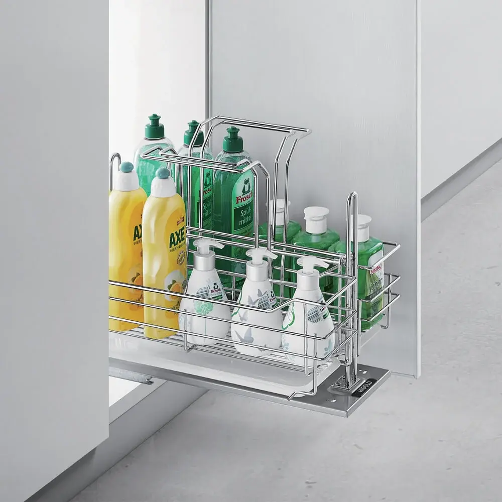 Undersink Pull-Out Cleaning Storage - with Lift-Off Baskets - Bottom Mounted