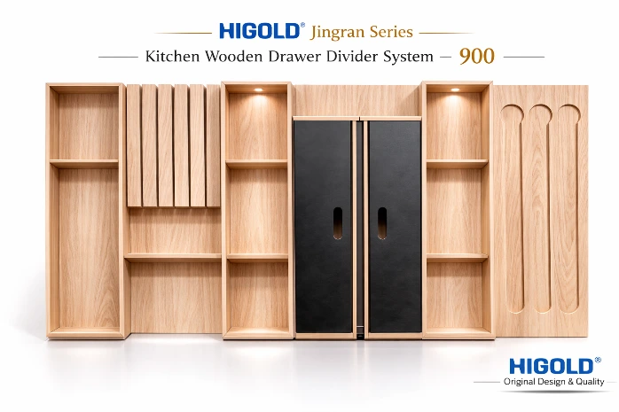 [HG-301084] HIGOLD Wooden Drawer Organizer System – Premium Storage – JINGRAN Series – 900mm