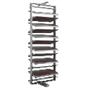 A Series Rotating Shoe Rack - Fits 800-900mm Cabinet - Classic Tray Style - Natural Finish