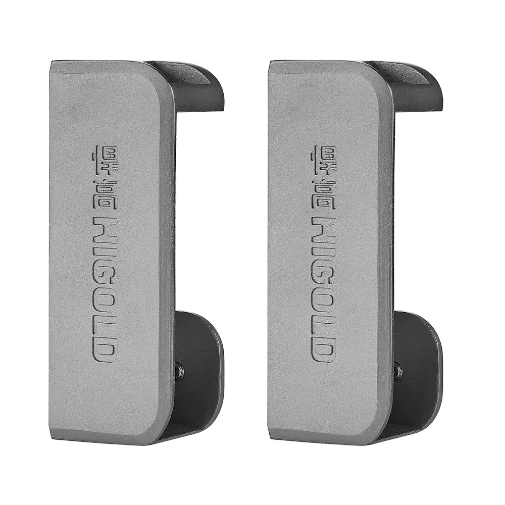 Higold B Series Wardrobe Hanging Rod – Aluminium Grey - Bracket ONLY