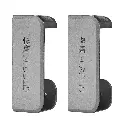 B Series Wardrobe Hanging Rod - Aluminium Grey - Bracket ONLY