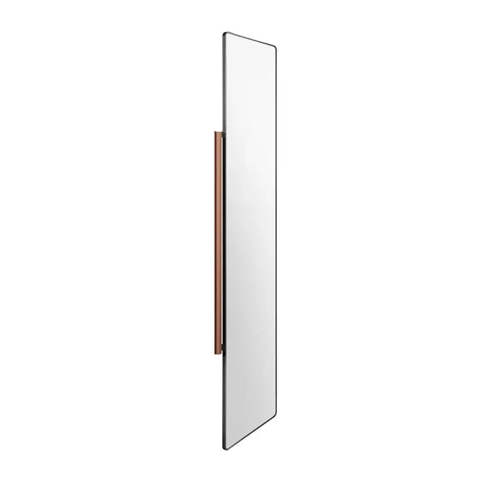 B Series Slide Out Hide-Away Revolving Mirror - Fits 1700mm+ Cabinet Height - Natural Finish