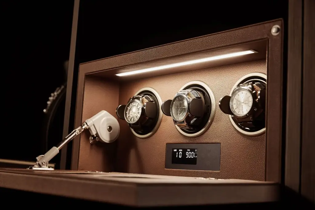 B Series Watch Winder - Natural Leathery