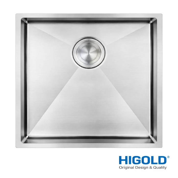 Higold Single Bowl Kitchen Sink – 550mm – Brushed Stainless