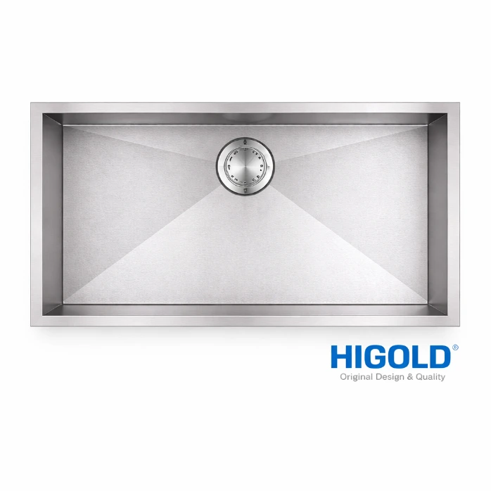 Higold Single Bowl Kitchen Sink – 850mm – Brushed Stainless
