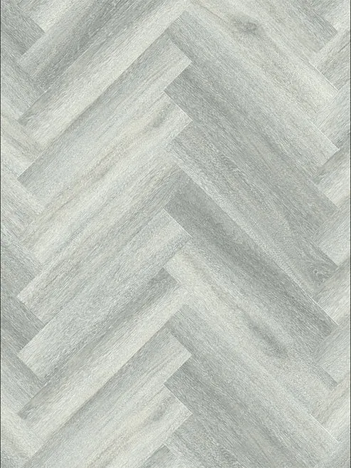 [LH8004H] Luxury Hybrid Flooring Herringbone LUNAR GLOW 8mm