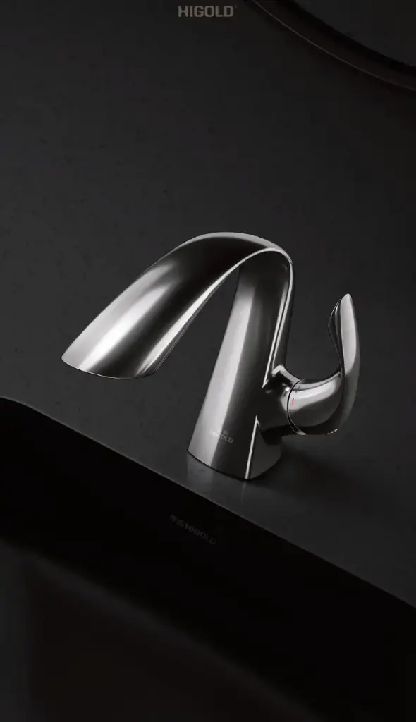 [HG-821300] B1 Low Lead Brass Swanlike Undermount Basin Mixer Tap - Chrome 155H