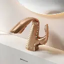 Higold BW1 Swan Basin Mixer – 155mm – Rose Gold