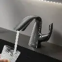 Higold BW1 Swan Basin Mixer – 155mm – Gunmetal Grey