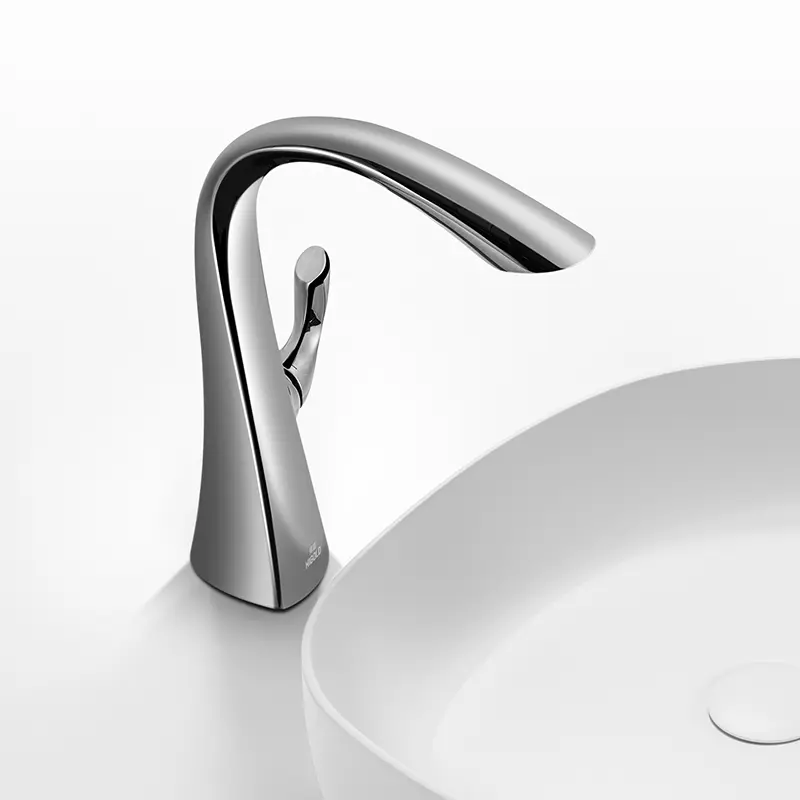 [HG-821303] B1 Low Lead Brass Swanlike Undermount Basin Mixer Tap - Chrome 286H