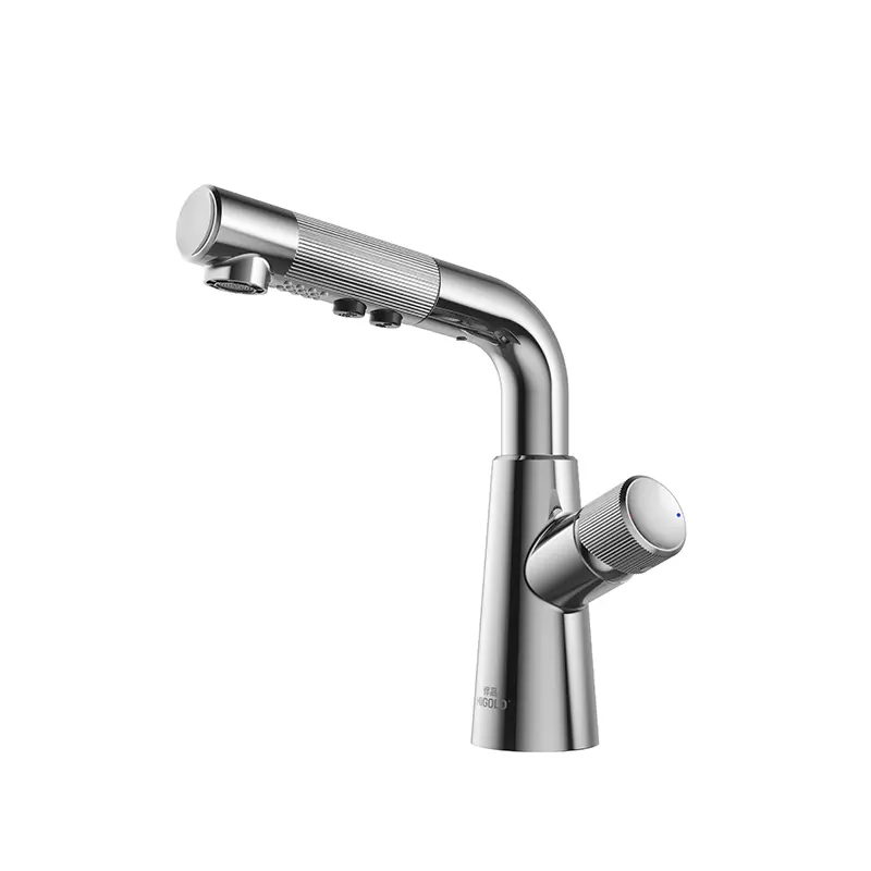 HIGOLD IP DESIGN - B4 Low Lead Brass Undermount Pull Out Basin Mixer Tap - Chrome 57H
