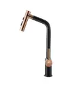 Higold BN1.0 Pull-Out Kitchen Mixer – Matte Black / Rose Gold