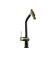 HIGOLD Patented BN1.0 Kitchen Pull Out Mixer - Matt Black PVD Gold