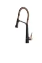BN2.0 SS 304 Kitchen Pull Out Mixer - Matt Black PVD Rose Gold