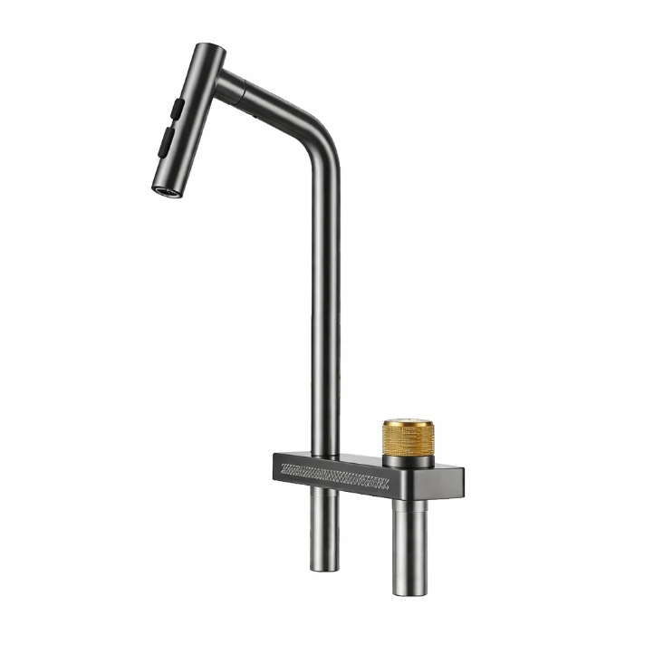 Higold AN4.0 Rainfall Pull-Out Kitchen Mixer – Gunmetal Grey