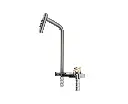 SS 304 Topmount Waterfall Kitchen Pull Out Mixer - Gunmetal Grey