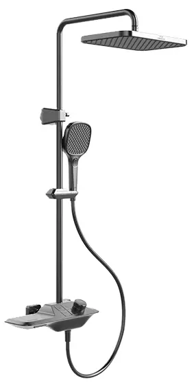 Higold BS1 Button Shower Set – 3 Mode – Gunmetal Grey