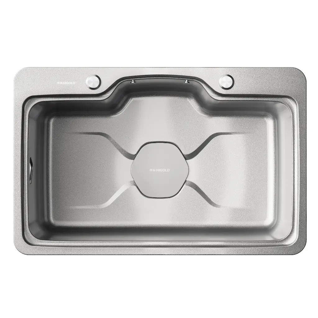 BL4.0 Single Bowl Workstation Sink - Nano Coated - 750mm - STONE TEXTURED - Brushed Finish - Comes With Accessories