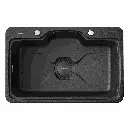 BL4.0 Single Bowl Workstation Sink - Nano Coated - 750mm - STONE TEXTURED - PVD Matte black - Comes With Accessories