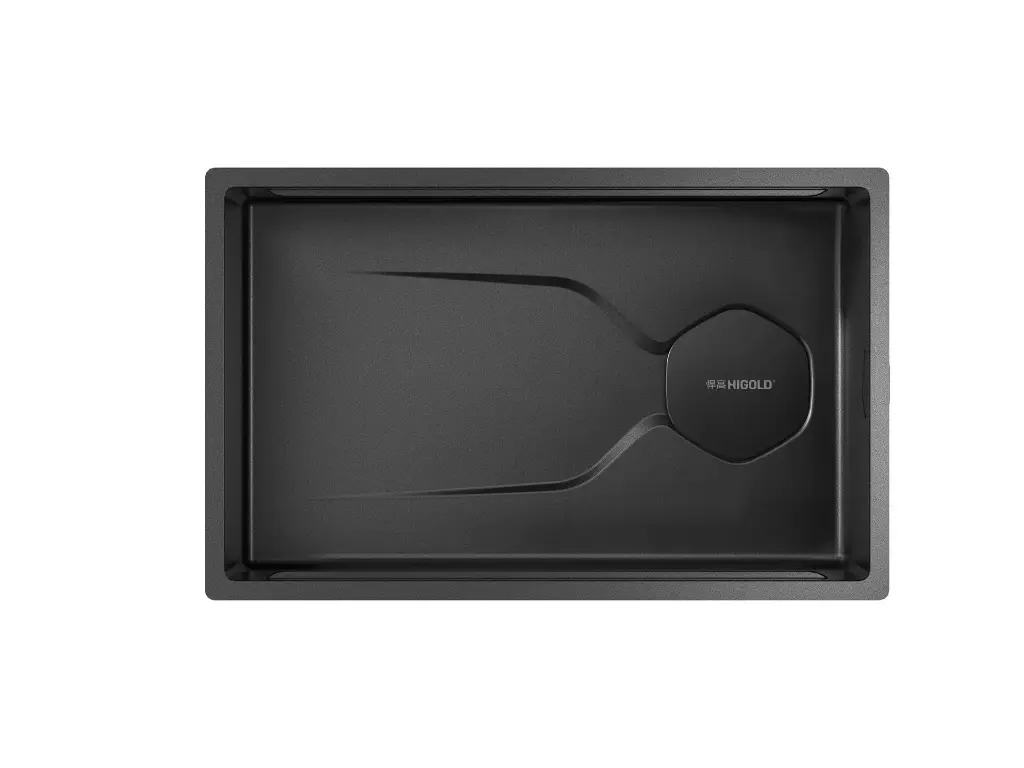 [HG-952498T] LS1.0 PRO Single Bowl Workstation Sink - Nano Coated - 750mm - STONE TEXTURED - PVD Matte Black - Comes With Accessories