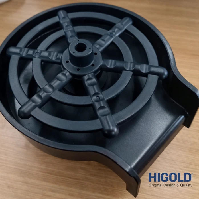 [HG-812153] HIGOLD Matte Black Cup Washer with Stainless Steel Inlet Pipe – Kitchen Sink Accessory