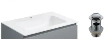 [00936034W-2R60-YS] BB7 Bathroom Composite Basin 2 YS