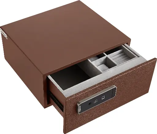 [HG-703297S] B Series Safe Box - Natural Leathery