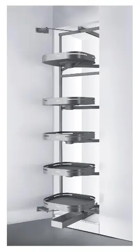 [HG-202296] Shearer Tourbillon Rotating Pantry - 600 - 6 baskets