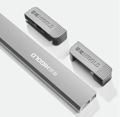 [HG-703581S] A Series Wardrobe Hanging Rod - Aluminium Grey -  1000mm Rod ONLY