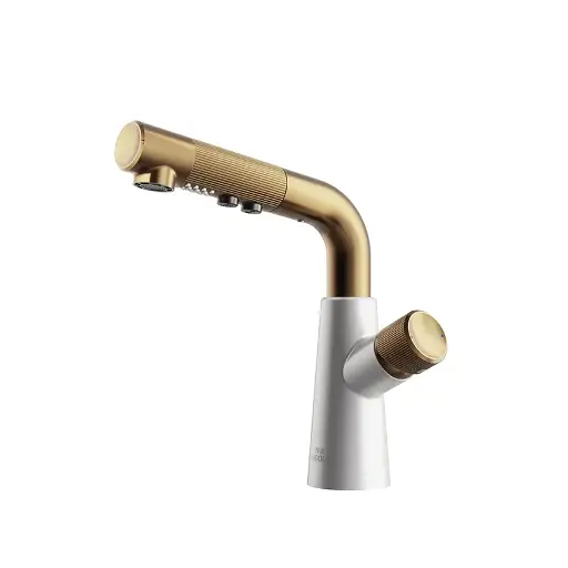 [HG-821321] HIGOLD IP DESIGN - B4 Low Lead Brass Undermount Pull Out Basin Mixer Tap - Rose Gold 57H