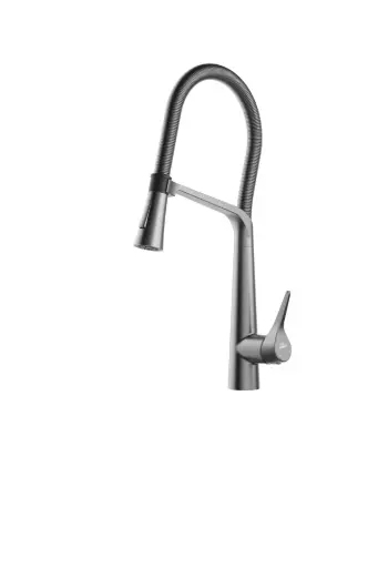 [HG-4.04.04.00980208-200] BN2.0 SS 304 Kitchen Pull Out Mixer - Gunmetal Grey